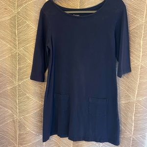 💙 Navy blue t-shirt dress with pockets